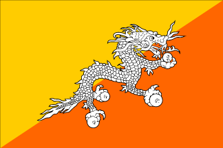 �u�[�^�������̍��� National Flag of Bhutan